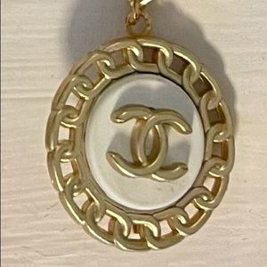 Chanel button necklace
